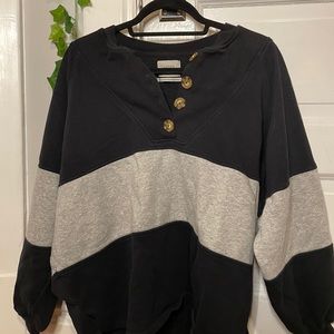 Oversized Urban Outfitters UO Stripped Sweater